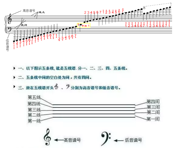 用手就能学会五线谱!超实用!